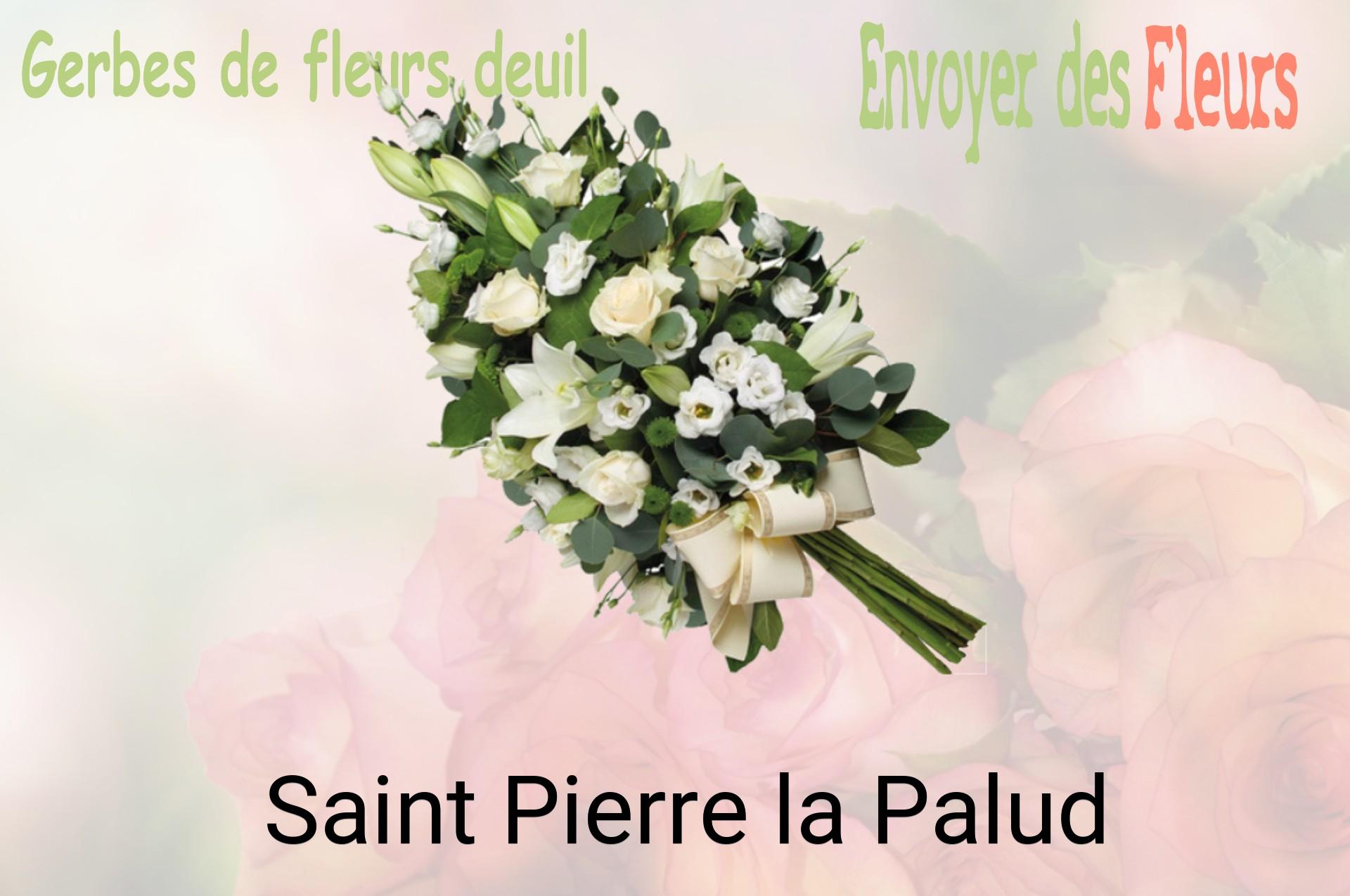 Gerbe de fleurs de deuil livrée à Saint-Pierre-la-Palud